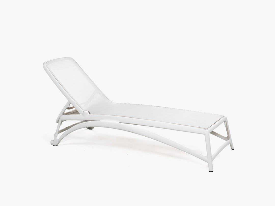 Euro Form Atlantico Stackable Chaise Lounge, Bianco/Bianco - undefined