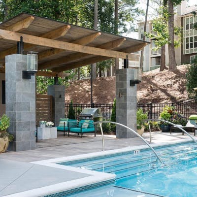 outdoor furnishings poolside 