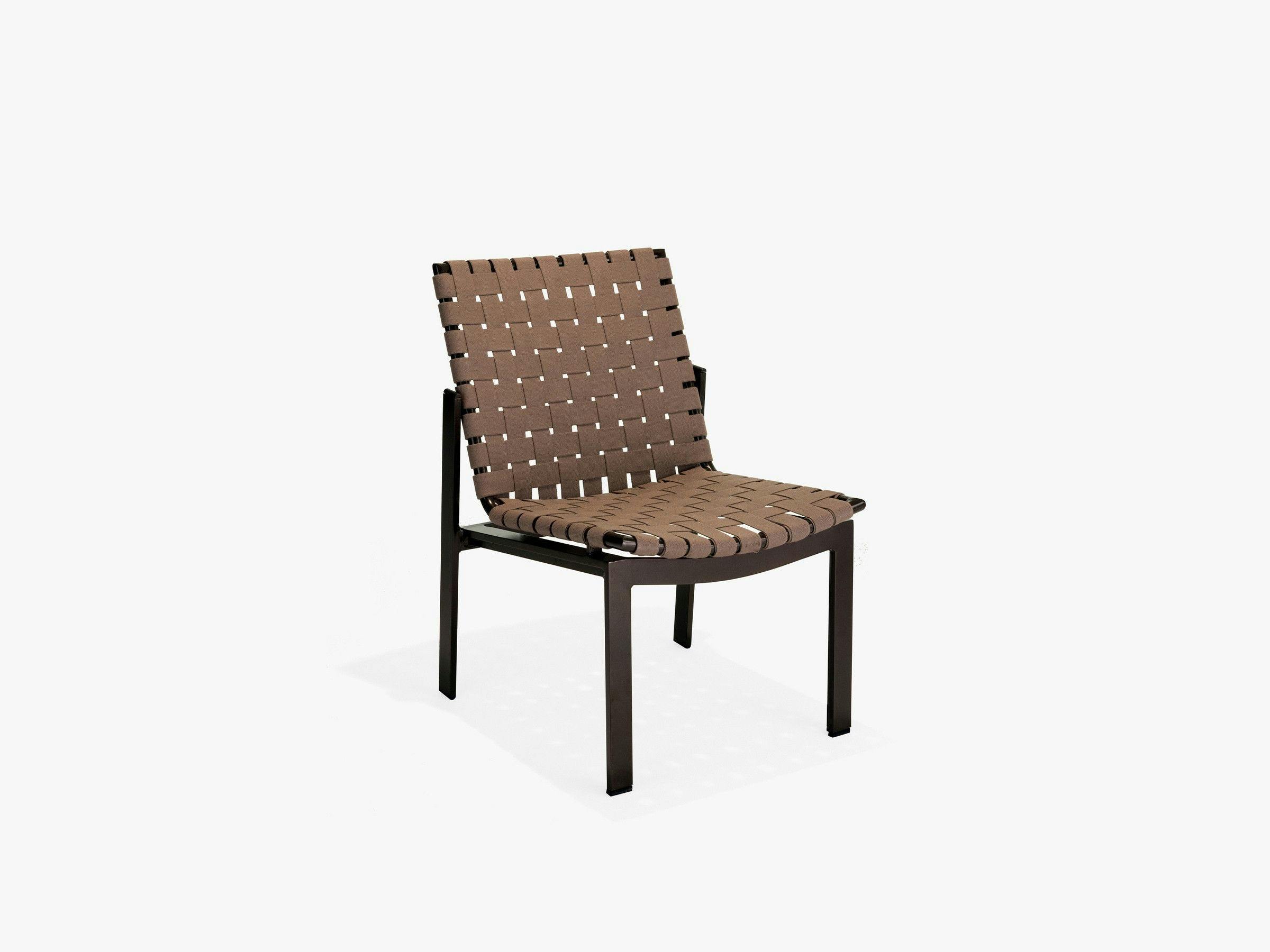 Meza Armless Nesting Dining Chair, Suncloth Weave