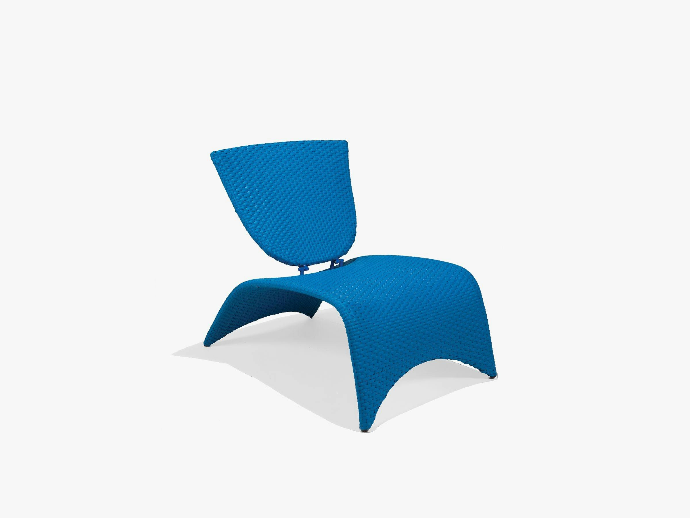 Zuma Nest Lounge Chair with Folding Back - Blue