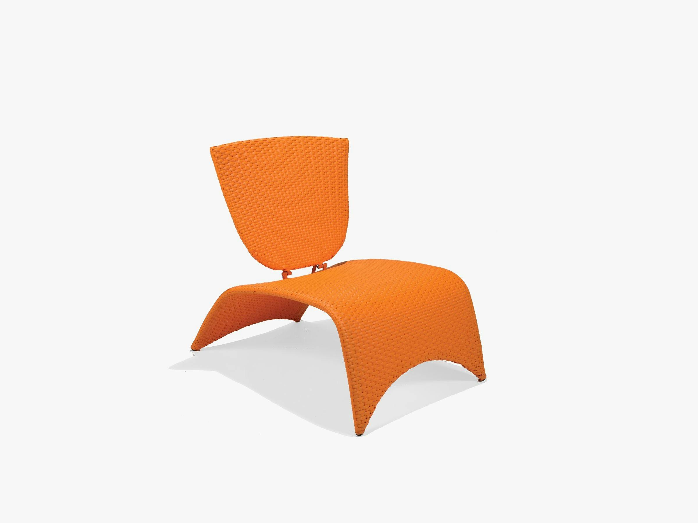 Zuma Nest Lounge Chair with Folding Back - Orange