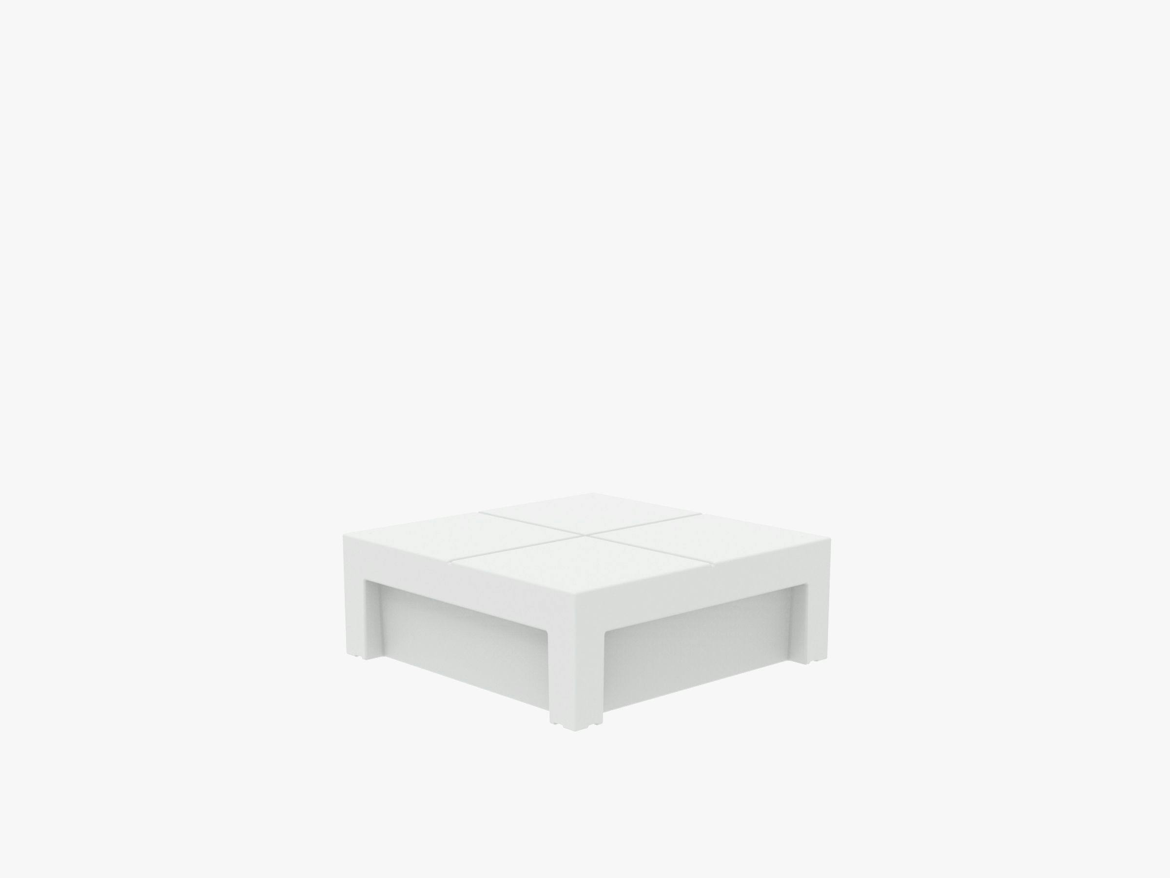 Mirage In-Pool Square Daybed, White